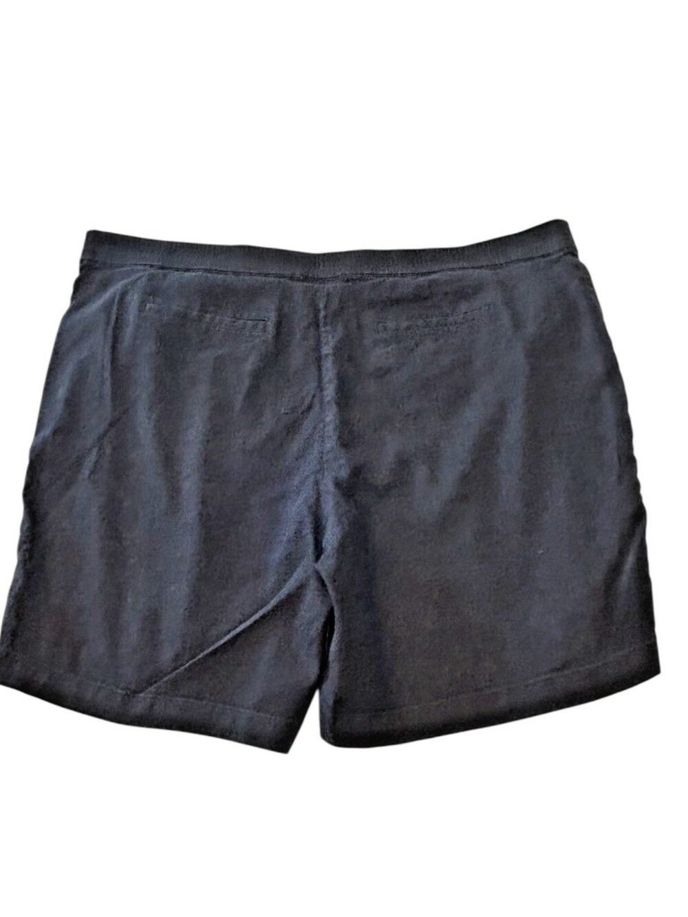 J Jill Shorts Womens Large Black Linen Stretch Woven 7.5" Pull On Coastal Travel